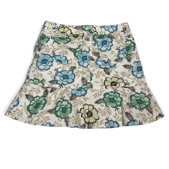 Ann Taylor LOFT Floral Ruffled Mini Skirt 6P - Picture 2 of 12